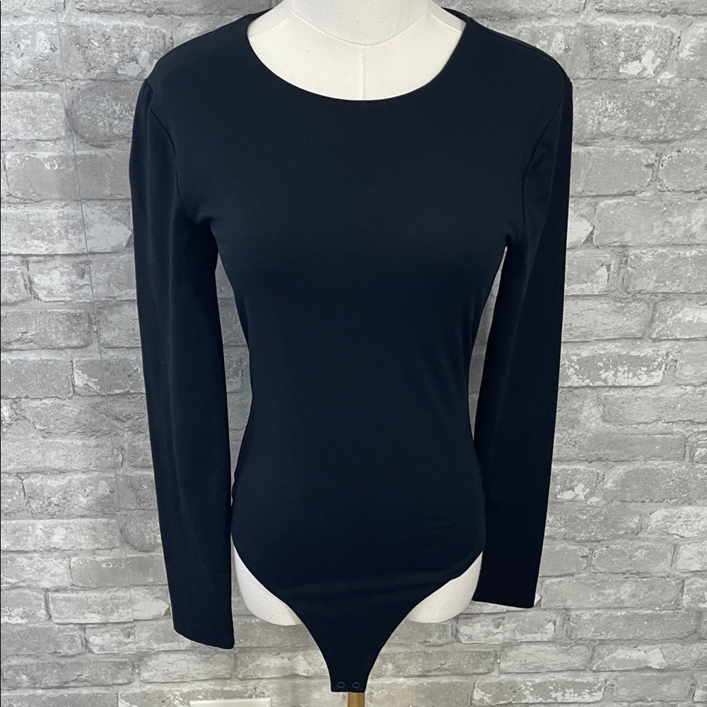 Nuuds Classic Black Long Sleeve Bodysuit